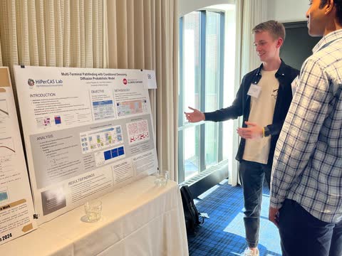 Leonid presenting his poster at MMLS 2024